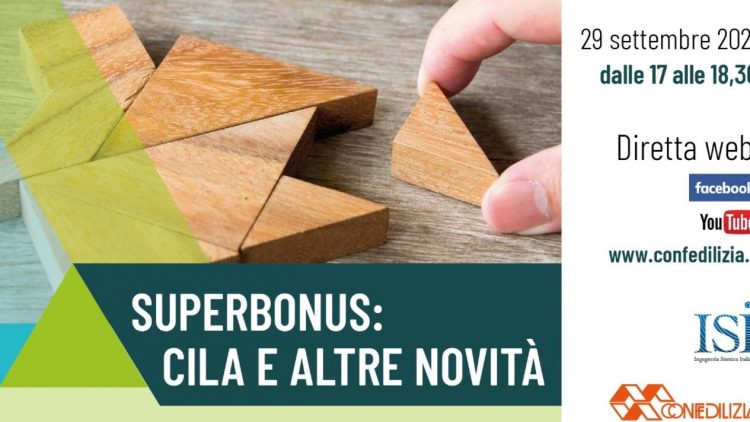Superbonus Cila e altre novità APE Confedilizia Genova