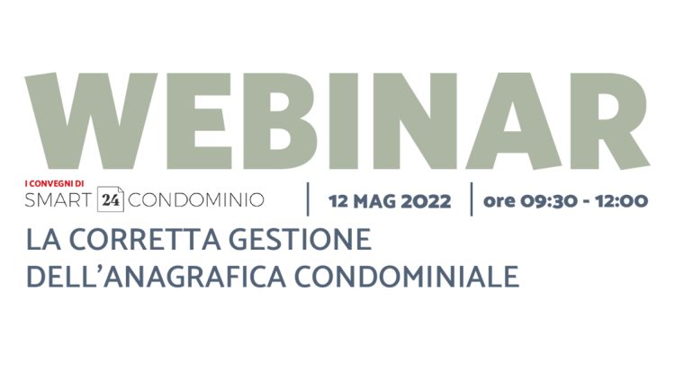 Webinar corretta gestione anagrafica condominiale APE Confedilizia Genova