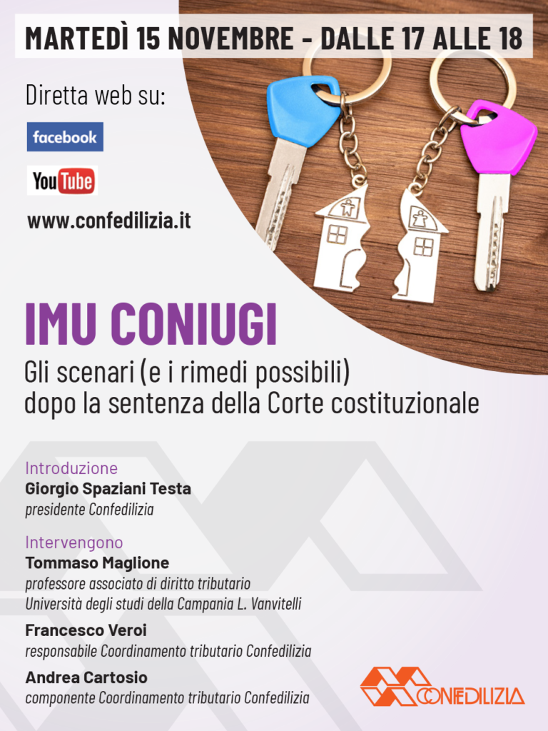 Evento 15 novembre IMU coniugi Ape Confedilizia Genova