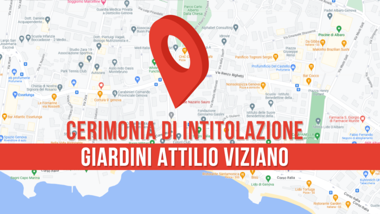 Cerimonia di intitolazione dei Giardini Attilio Viziano APE Confedilizia Genova